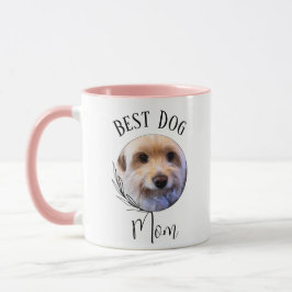 Beste Mama für Hunde - Individuelles Foto Zwei-Ton Tasse