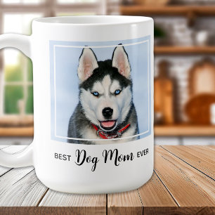 Beste Mama für Hunde je benutzerdefiniertes Foto Kaffeetasse