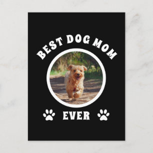 Beste Mama für Hunde je benutzerdefiniertes Foto P Postkarte