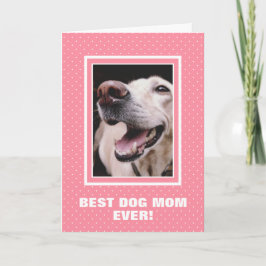 Beste Mama für Hunde je benutzerdefiniertes Foto R Karte