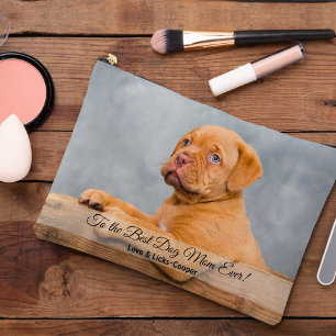 Beste Mama für Hunde je benutzerdefiniertes Foto u Zubehörtasche