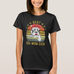 Beste Mama für Hunde je Bulldog Muttertag T-Shirt