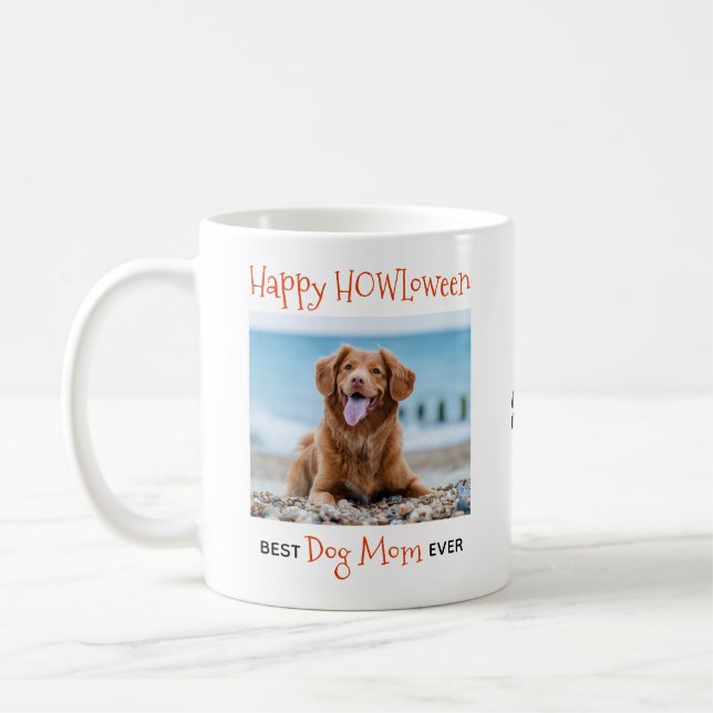 Beste Mama für Hunde je - Happy HOWLzwischen Niedl Kaffeetasse (Links)