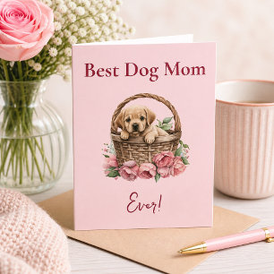 Beste Mama für Hunde je Labrador Retriever Karte