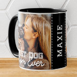 Beste Mama für Hunde je Modernes, benutzerdefinier Tasse<br><div class="desc">Dieses einfache und klassische Design besteht aus Serifentypografie und fügt ein benutzerdefiniertes Foto hinzu</div>