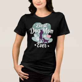Beste Mama für Hunde je Niedliche Geschenkidee Tri-Blend Shirt
