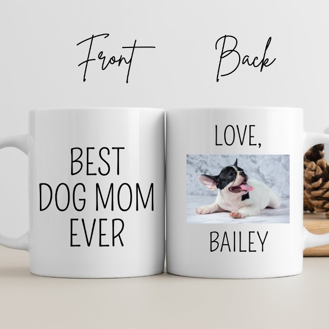 Beste Mama für Hunde je personalisieren Foto Mommy Kaffeetasse (Von Creator hochgeladen)