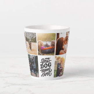 Beste Mama für Hunde je Personalisierte FotoCollag Milchtasse
