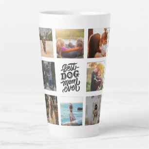 Beste Mama für Hunde je Personalisierte FotoCollag Milchtasse