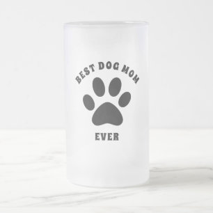 Beste Mama für Hunde je Personalisierter benutzerd Mattglas Bierglas