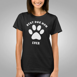 Beste Mama für Hunde je Personalisierter benutzerd T-Shirt