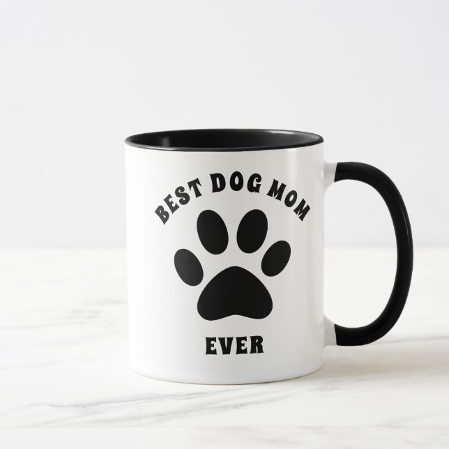 Beste Mama für Hunde je Personalisierter benutzerd Tasse (Rechts)