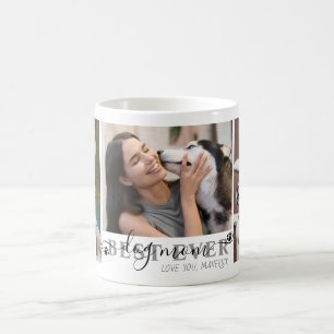 Beste Mama für Hunde je Script 3 Foto Pawprints Kaffeetasse
