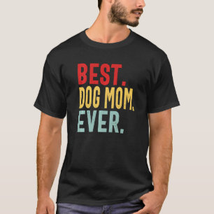 Beste Mama für Hunde je Vintag erkrankte Niedliche T-Shirt