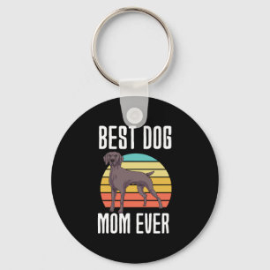 Beste Mama für Hunde je Weimaraner Schlüsselanhänger