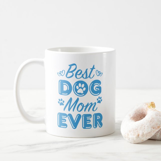 Beste Mama für Hunde Kaffeetasse (Mit Donut)