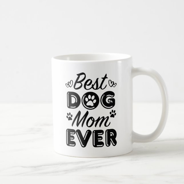 Beste Mama für Hunde Kaffeetasse (Rechts)