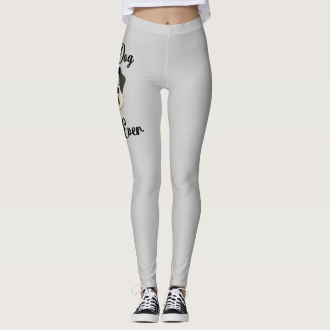 Beste Mama für Hunde Leggings (Vorderseite)
