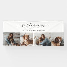 Beste Mama für Hunde: Personalisierter Foto Mutter Banner