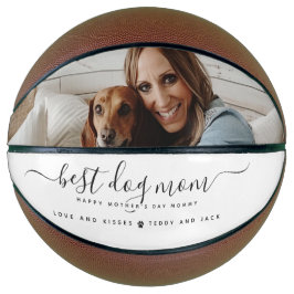 Beste Mama für Hunde: Personalisierter Foto Mutter Basketball