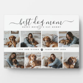 Beste Mama für Hunde: Personalisierter Foto Mutter Fotoplatte