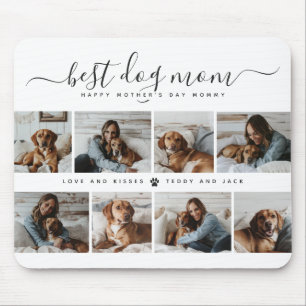 Beste Mama für Hunde: Personalisierter Foto Mutter Mousepad