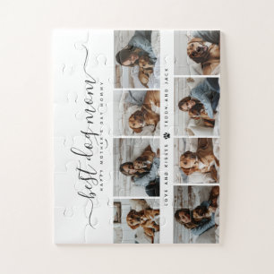 Beste Mama für Hunde: Personalisierter Foto Mutter Puzzle