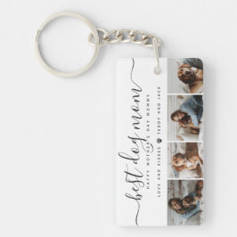Beste Mama für Hunde: Personalisierter Foto Mutter Schlüsselanhänger