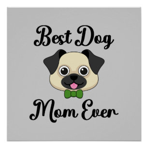 Beste Mama für Hunde Poster