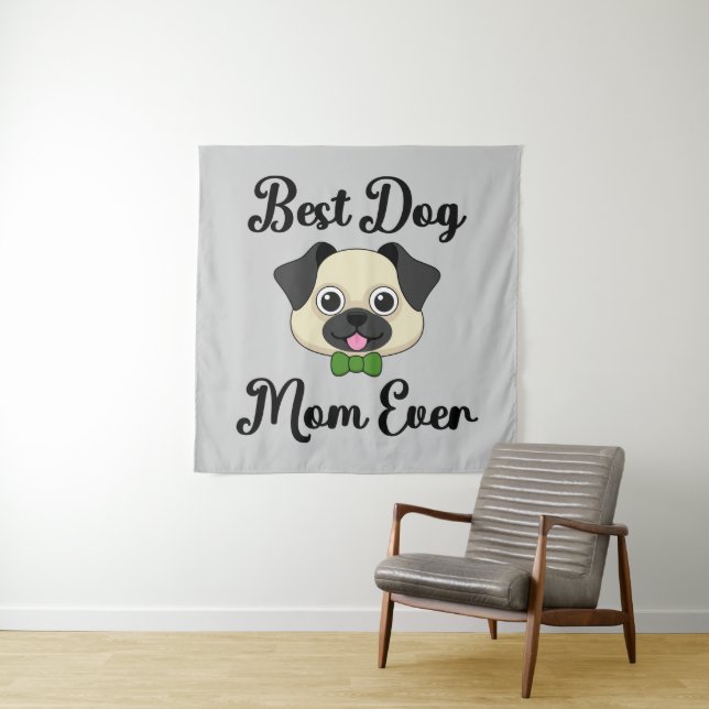 Beste Mama für Hunde Wandteppich (Beispiel)