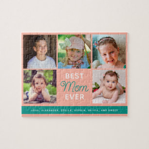 Beste Mama für jede Skriptfamilie Foto Collage Puzzle