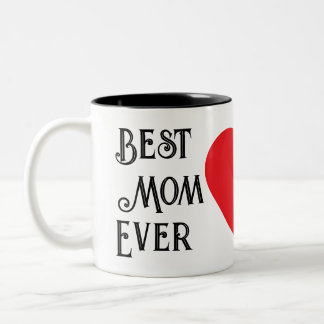 Beste Mama für jede Text-Only-Tasse - Individuelle Zweifarbige Tasse