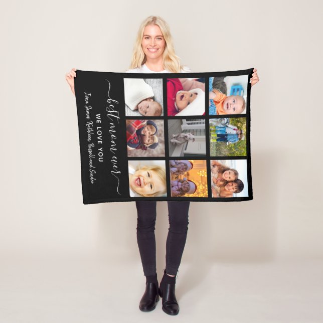 Beste Mama für jeden Tag der Mütter in Fotosammlun Fleecedecke (Beispiel)