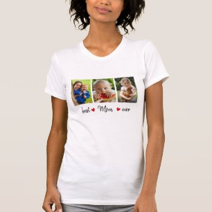 Beste Mama für jedes 3-Foto T-Shirt