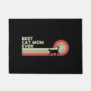 Beste Mama für Katzen je Vintag Retro Fußmatte