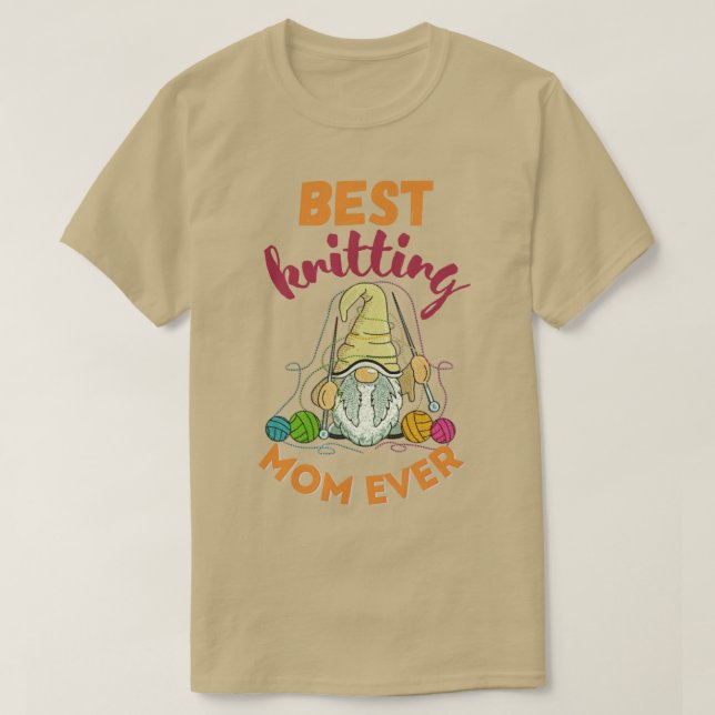 Beste Mama für Knitter je 544 T-Shirt (Design vorne)