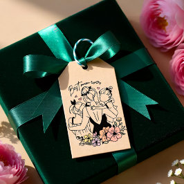 Beste Mama für Mama, Kinder und Blume Geschenkanhänger