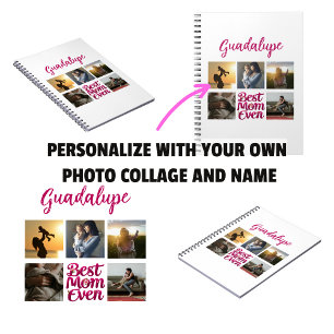 Beste Mama für Mutter FotoCollage Notizblock