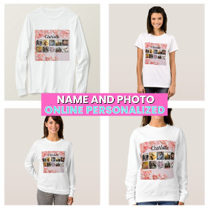Beste Mama für Mutter FotoCollage T-Shirt