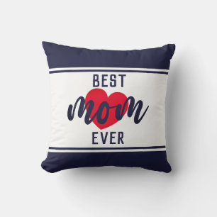 Beste Mama für niedlichen Text je mit Herz Kissen