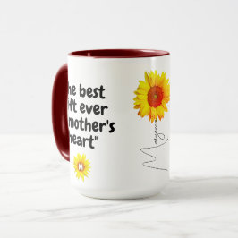 Beste Mama Geschenk (Zitat, Monogramm und Name) So Tasse