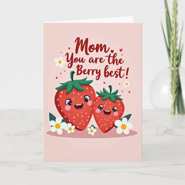 Beste-Mama-Grußkarte Karte (Vorderseite)