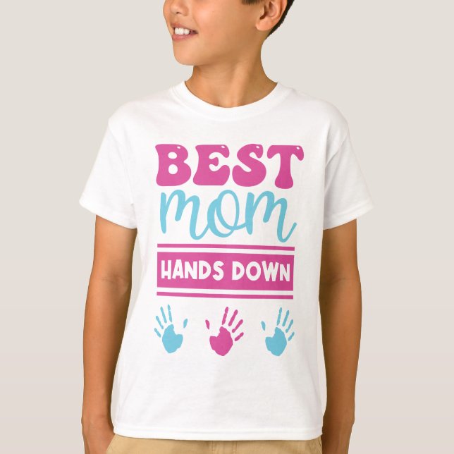 Beste Mama Hände runter - Kids-T - Shirt (Vorderseite)