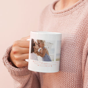 Beste Mama Handgeschriebene drei FotoCollage Kaffeetasse