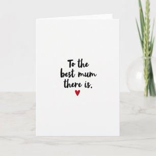 Beste Mama Herz Illustration Karte