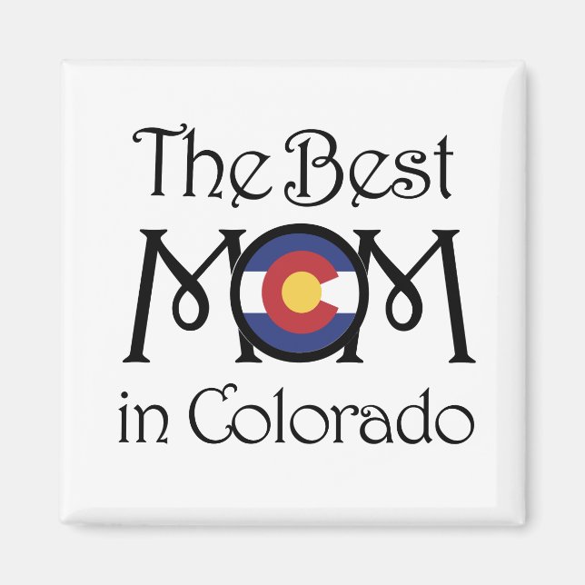 Beste Mama im Colorado Mahnet Magnet (Vorne)