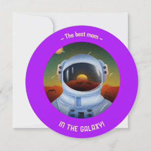Beste Mama im Galaxy Circle Card - Muttertag Feiertagskarte
