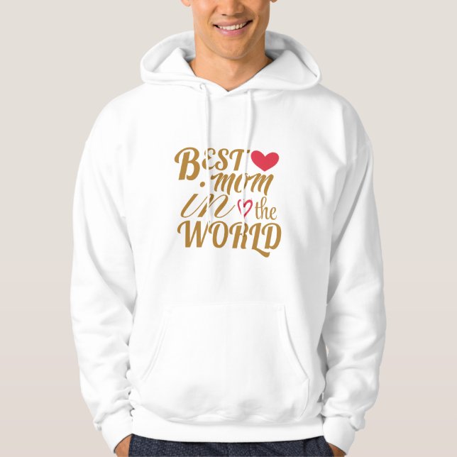 Beste Mama im T - Shirt der Welt - Geschenk für Mu (Vorderseite)