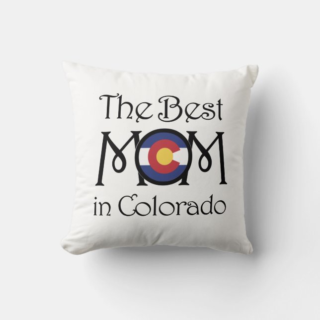 Beste Mama in Colorado Kissen (Vorderseite)