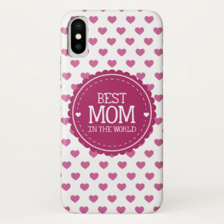 Beste Mama in den Weltrosa-Herzen und dem Kreis Case-Mate iPhone Hülle